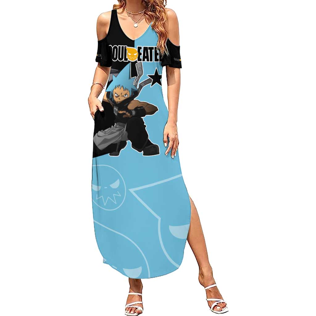 Black Star - Soul Eater Summer Maxi Dress Anime Style