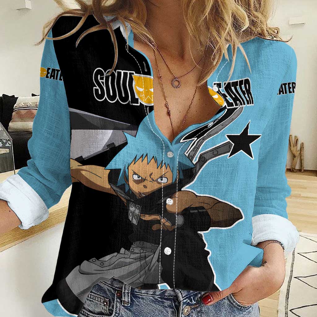 Black Star - Soul Eater Women Casual Shirt Anime Style