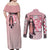 Kamado Nezuko Haori Demon Slayer Couples Matching Off Shoulder Maxi Dress and Long Sleeve Button Shirt Anime Style