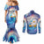 Cosmic Elizabeth Gintama Couples Matching Mermaid Dress and Long Sleeve Button Shirt Anime Style