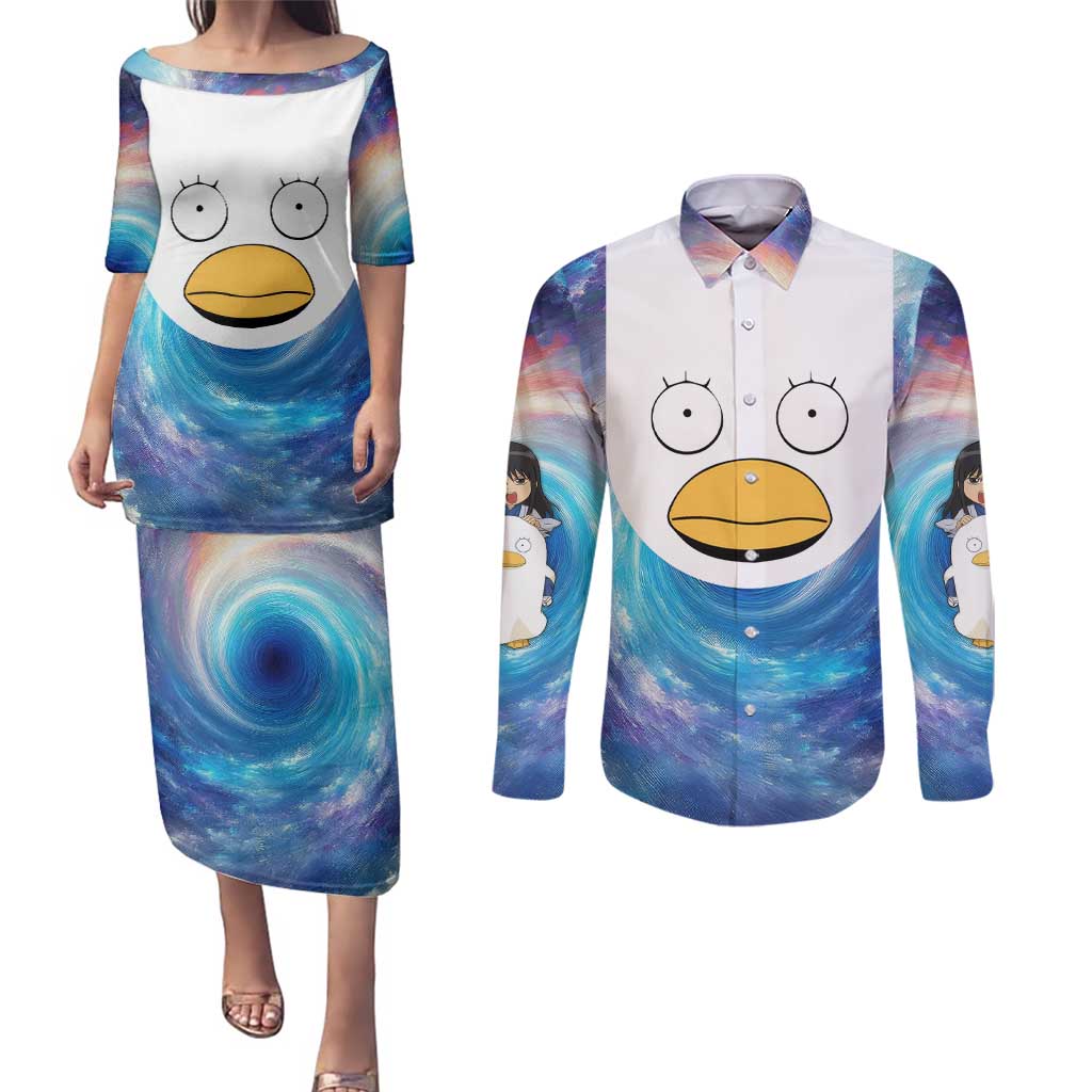 Cosmic Elizabeth Gintama Couples Matching Puletasi and Long Sleeve Button Shirt Anime Style