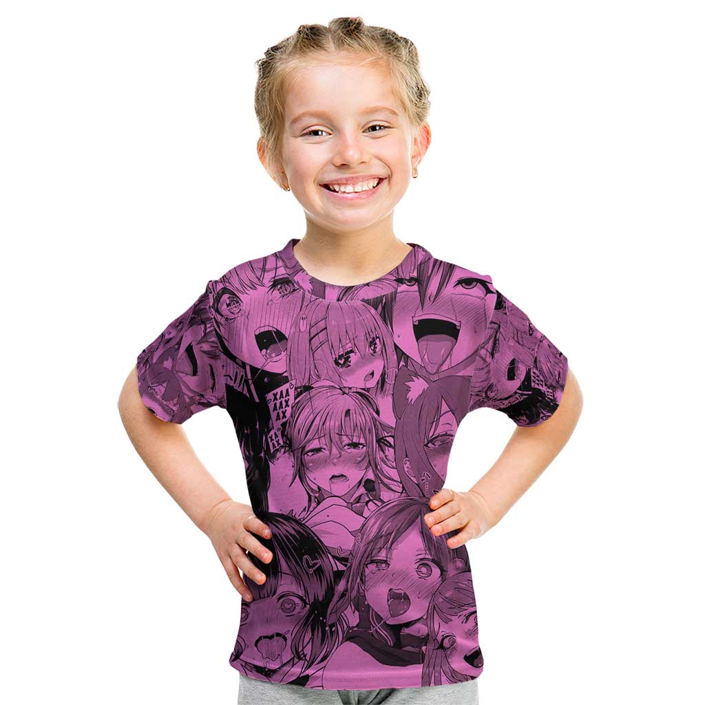 Ahegao Manga Kid T Shirt Anime Mid Manga Style