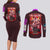 Ryomen Sukuna V2 Jujutsu Kaisen Couples Matching Long Sleeve Bodycon Dress and Long Sleeve Button Shirt Anime Style