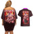 Ryomen Sukuna V2 Jujutsu Kaisen Couples Matching Off Shoulder Short Dress and Hawaiian Shirt Anime Style