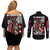 Uchiha Madara Naruto Couples Matching Off Shoulder Short Dress and Long Sleeve Button Shirt Anime Style