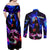 Naruto Akatsuki Astral Led Pain Couples Matching Off Shoulder Maxi Dress and Long Sleeve Button Shirt Trippy Style