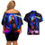 Naruto Akatsuki Astral Led Pain Couples Matching Off Shoulder Short Dress and Hawaiian Shirt Trippy Style