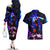 Naruto Akatsuki Astral Led Pain Couples Matching Off The Shoulder Long Sleeve Dress and Hawaiian Shirt Trippy Style