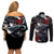 Muichiro Tokito - Japan Style Couples Matching Off Shoulder Short Dress and Long Sleeve Button Shirt