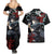 Muichiro Tokito - Japan Style Couples Matching Summer Maxi Dress and Hawaiian Shirt