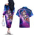 Yuuki Couples Matching Off The Shoulder Long Sleeve Dress and Hawaiian Shirt Sword Art Galaxy Style