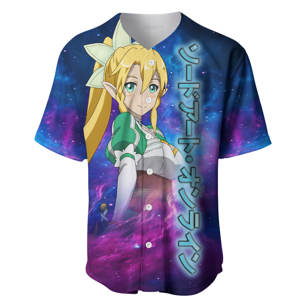 Leafa Baseball Jersey Sword Art Galaxy Style