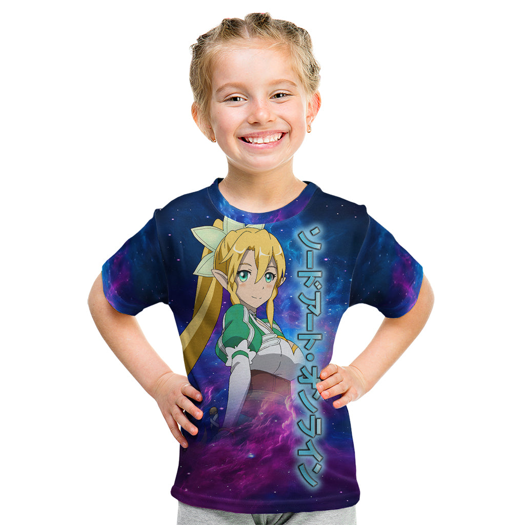 Leafa Kid T Shirt Sword Art Galaxy Style