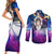 Yui Couples Matching Short Sleeve Bodycon Dress and Long Sleeve Button Shirt Sword Art Galaxy Style