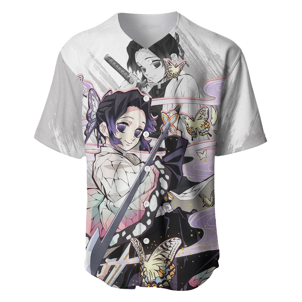 Shinobu Kocho Demon Slayer Baseball Jersey Anime Style