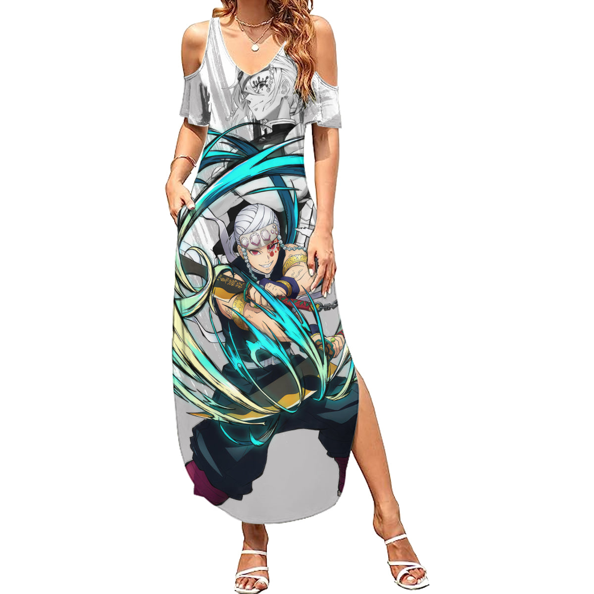 Tengen Uzui Summer Maxi Dress Demon Slayer