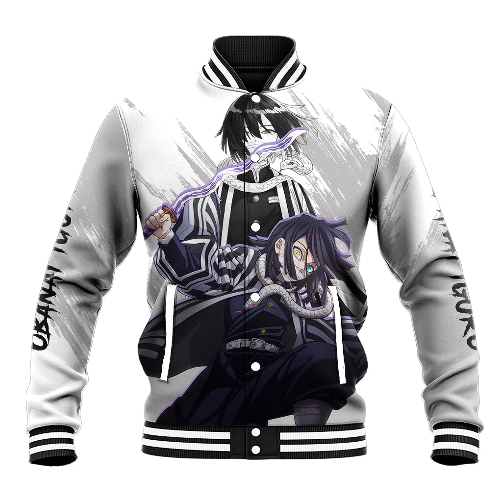 Obanai Iguro Baseball Jacket Demon Slayer