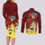 Kamina Couples Matching Long Sleeve Bodycon Dress and Long Sleeve Button Shirt Tengen Toppa Gurren Lagann