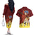 Kamina Couples Matching Off The Shoulder Long Sleeve Dress and Hawaiian Shirt Tengen Toppa Gurren Lagann