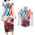 Hiro and Zero Two Strelitzia Couples Matching Long Sleeve Bodycon Dress and Long Sleeve Button Shirt Anime Style