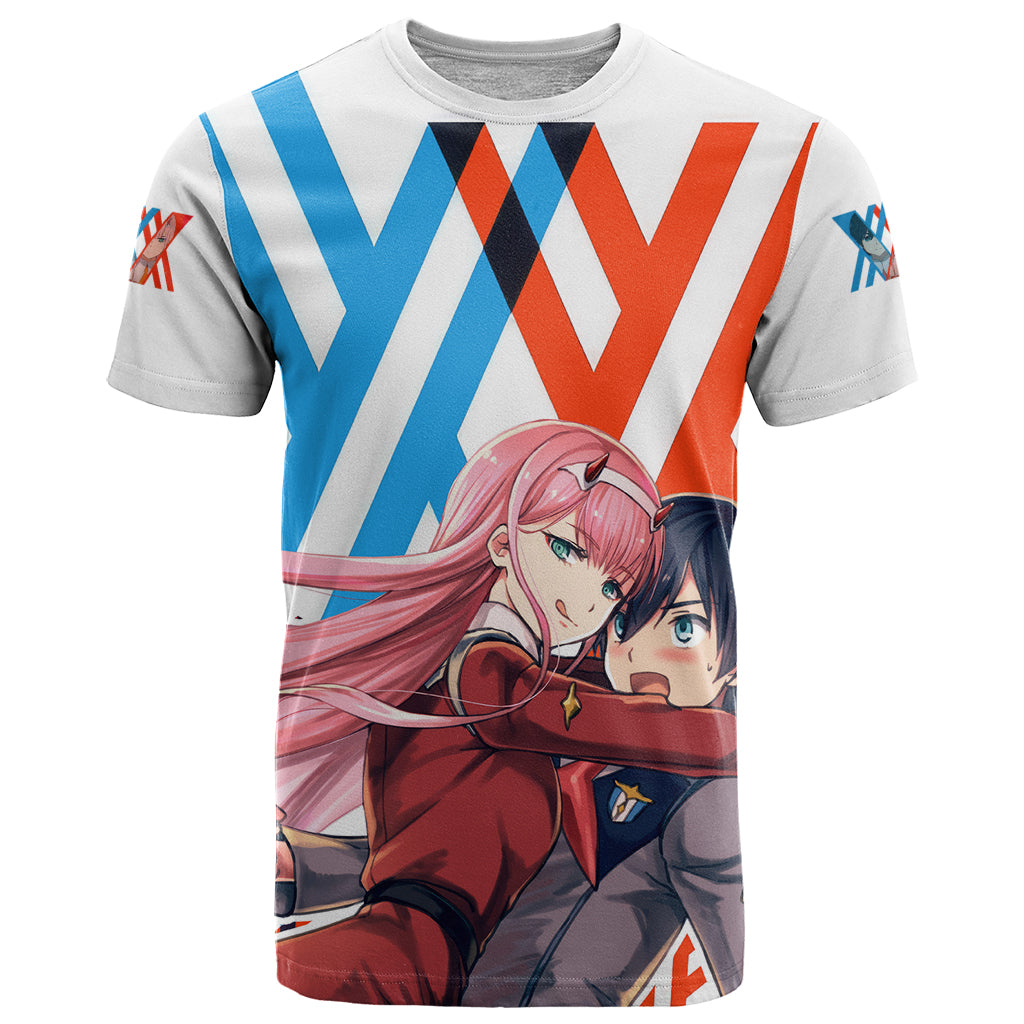 Hiro and Zero Two Strelitzia T Shirt Anime Style