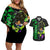 Broly - Dragon Ball Couples Matching Off Shoulder Short Dress and Hawaiian Shirt Anime Mix Pattern Style