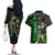 Broly - Dragon Ball Couples Matching Off The Shoulder Long Sleeve Dress and Hawaiian Shirt Anime Mix Pattern Style