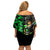 Broly - Dragon Ball Off Shoulder Short Dress Anime Mix Pattern Style