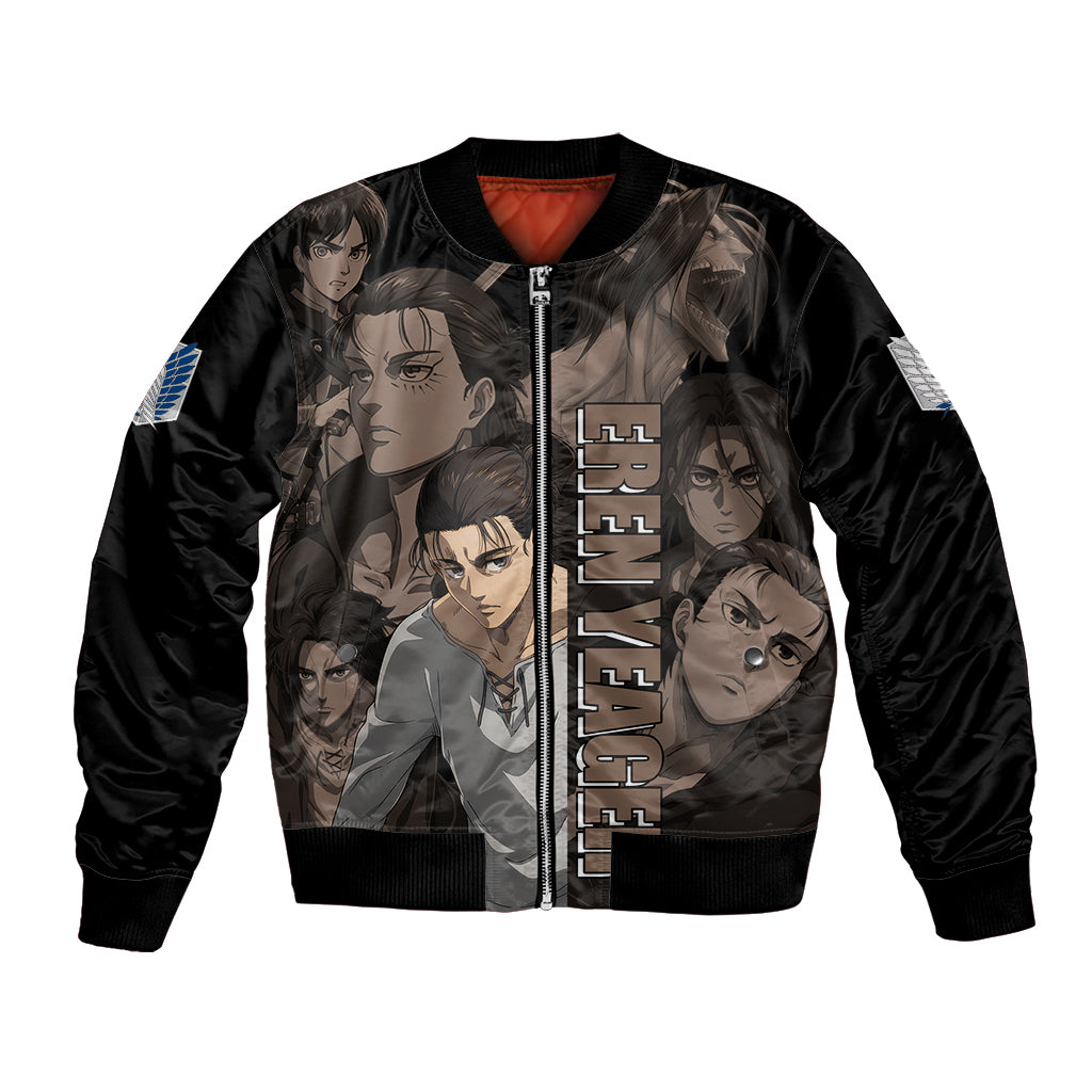 Her Eren Yeager Bomber Jacket Attack On Tittan Anime Style