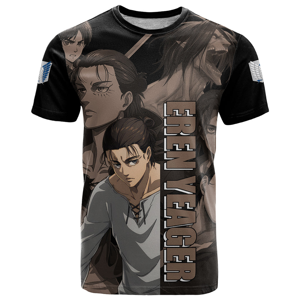 Her Eren Yeager T Shirt Attack On Tittan Anime Style