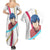 Takasu Ryuuji Couples Matching Summer Maxi Dress and Hawaiian Shirt Toradora Anime Style