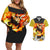 Vinsmoke Sanji - One Piece Couples Matching Off Shoulder Short Dress and Hawaiian Shirt Anime Mix Japan Pattern Style