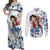 Luffy - One Piece Couples Matching Off Shoulder Maxi Dress and Long Sleeve Button Shirt Anime Mix Japan Pattern Style