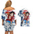 Luffy - One Piece Couples Matching Off Shoulder Short Dress and Hawaiian Shirt Anime Mix Japan Pattern Style