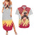 Rengoku Kyoujurou-Demon Slayer Couples Matching Summer Maxi Dress and Hawaiian Shirt Anime Mix Japan Pattern Style