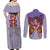 Kokushibo - Demons Slayer Couples Matching Off Shoulder Maxi Dress and Long Sleeve Button Shirt Anime Mix Japan Pattern Style