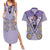 Kokushibo - Demons Slayer Couples Matching Summer Maxi Dress and Hawaiian Shirt Anime Mix Japan Pattern Style