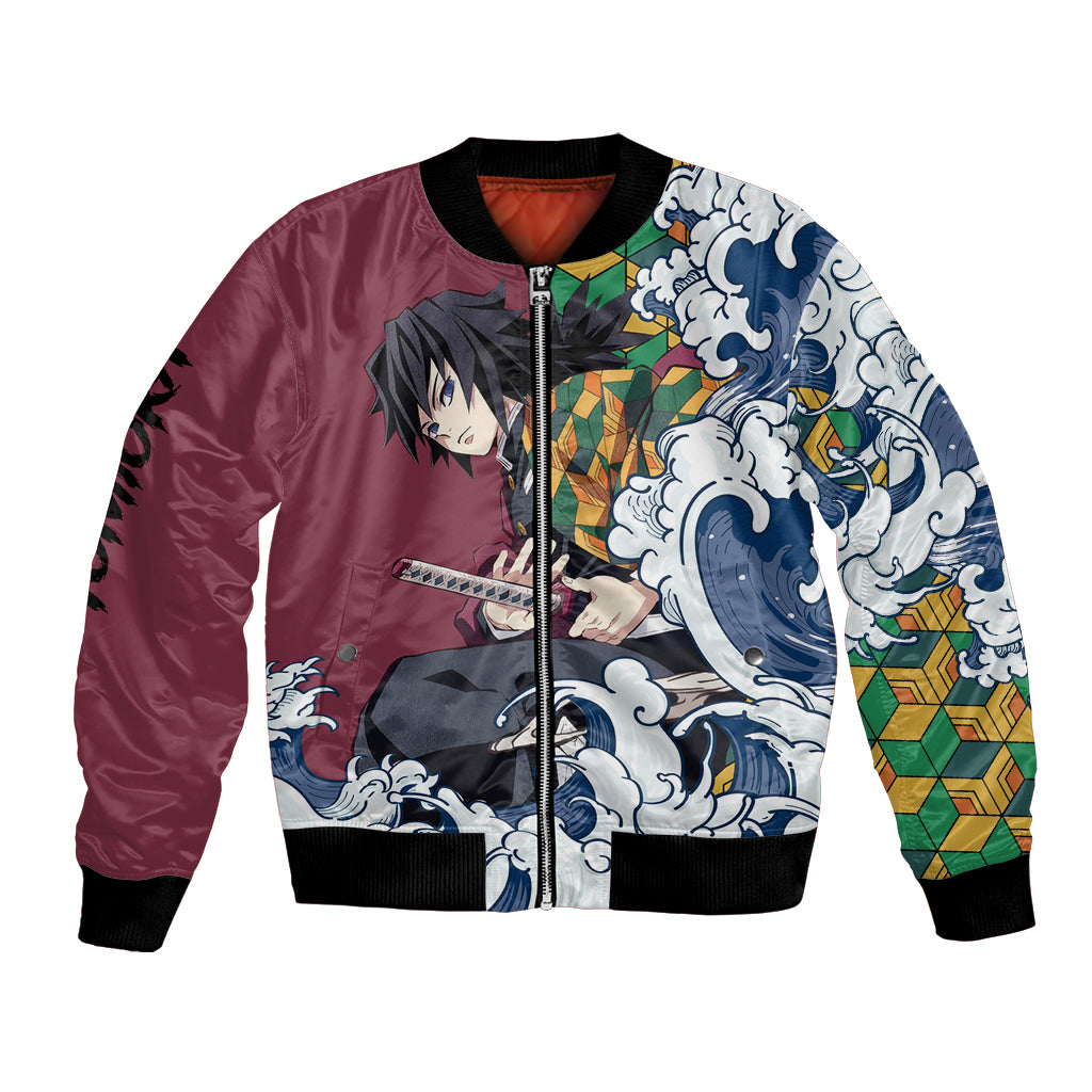 Giyu Tomioka - Demons Slayer Bomber Jacket Anime Mix Japan Pattern Style