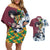 Giyu Tomioka - Demons Slayer Couples Matching Off Shoulder Short Dress and Hawaiian Shirt Anime Mix Japan Pattern Style