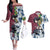 Giyu Tomioka - Demons Slayer Couples Matching Off The Shoulder Long Sleeve Dress and Hawaiian Shirt Anime Mix Japan Pattern Style