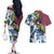 Giyu Tomioka - Demons Slayer Couples Matching Off The Shoulder Long Sleeve Dress and Hawaiian Shirt Anime Mix Japan Pattern Style