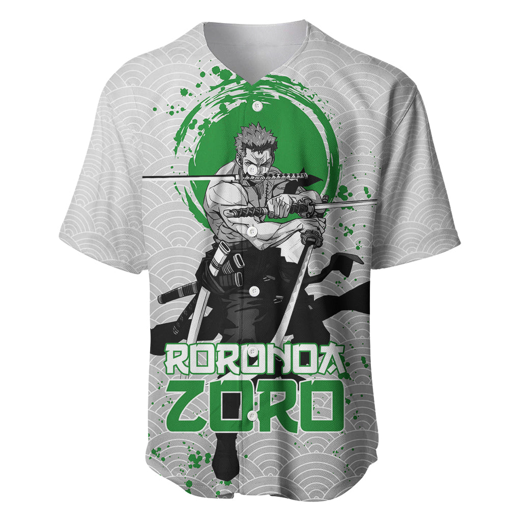 Roronoa Zoro - One Piece Baseball Jersey Anime Mix Japan Pattern Style