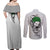 Roronoa Zoro - One Piece Couples Matching Off Shoulder Maxi Dress and Long Sleeve Button Shirt Anime Mix Japan Pattern Style