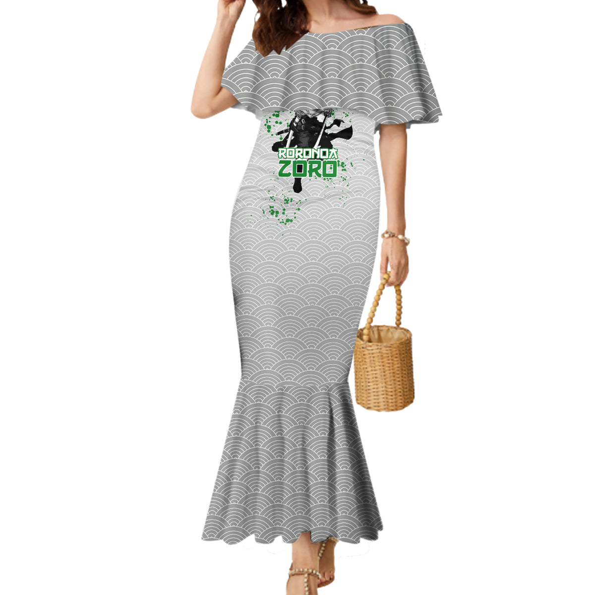 Roronoa Zoro - One Piece Mermaid Dress Anime Mix Japan Pattern Style