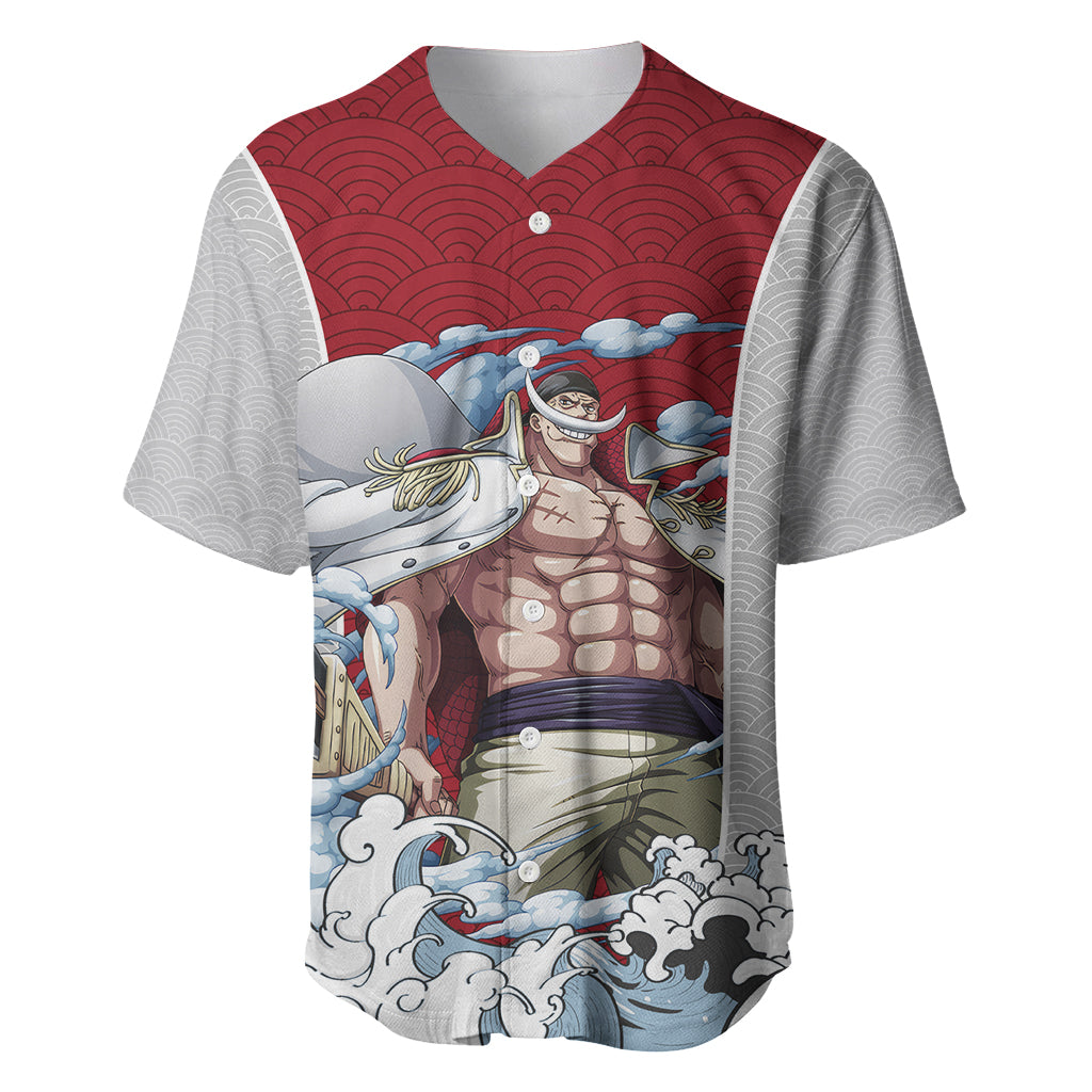 Edward Newgate - One Piece Baseball Jersey Anime Mix Japan Pattern Style