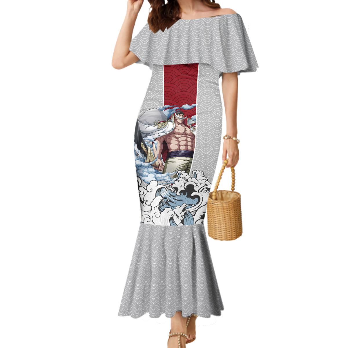 Edward Newgate - One Piece Mermaid Dress Anime Mix Japan Pattern Style