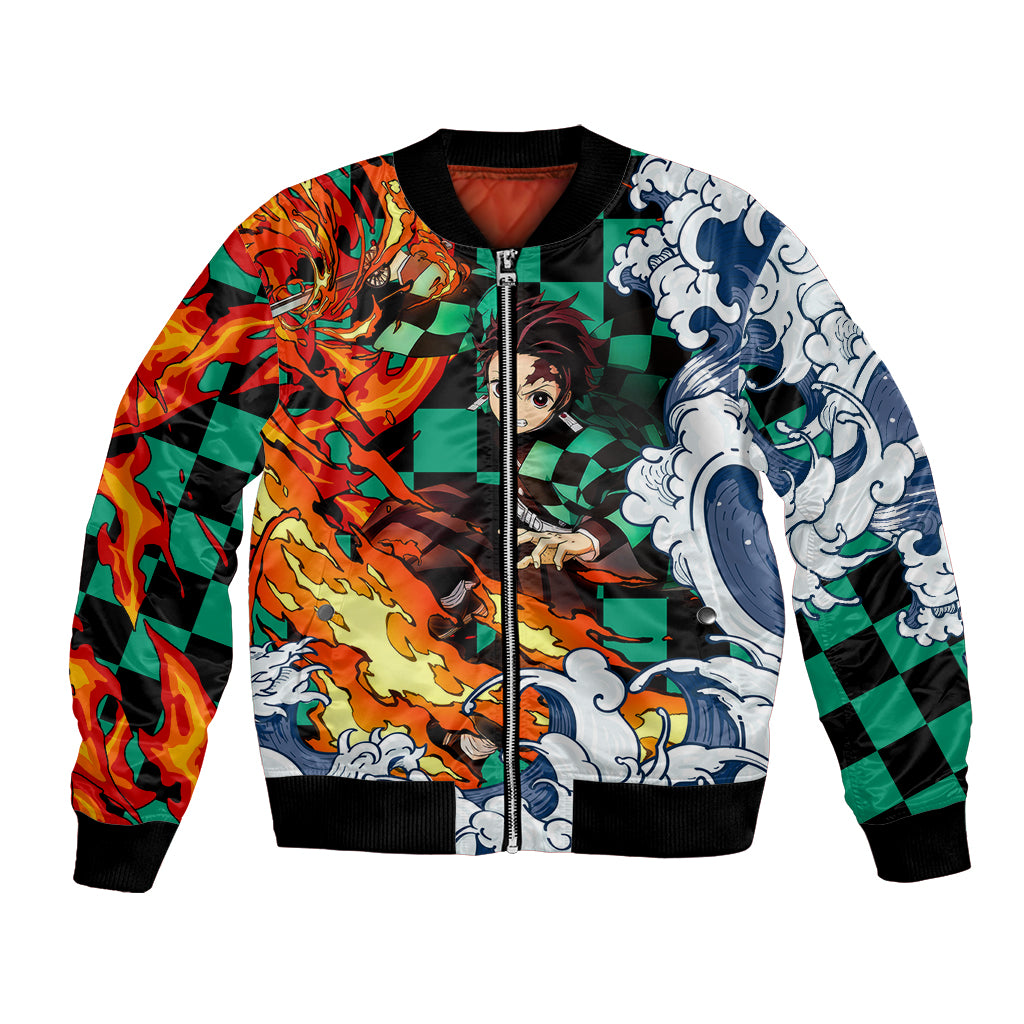 Tanjiro - Demon Slayer Bomber Jacket Anime Mix Japan Pattern Style