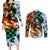 Tanjiro - Demon Slayer Couples Matching Long Sleeve Bodycon Dress and Long Sleeve Button Shirt Anime Mix Japan Pattern Style