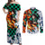 Tanjiro - Demon Slayer Couples Matching Off Shoulder Maxi Dress and Long Sleeve Button Shirt Anime Mix Japan Pattern Style