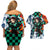 Tanjiro - Demon Slayer Couples Matching Off Shoulder Short Dress and Hawaiian Shirt Anime Mix Japan Pattern Style